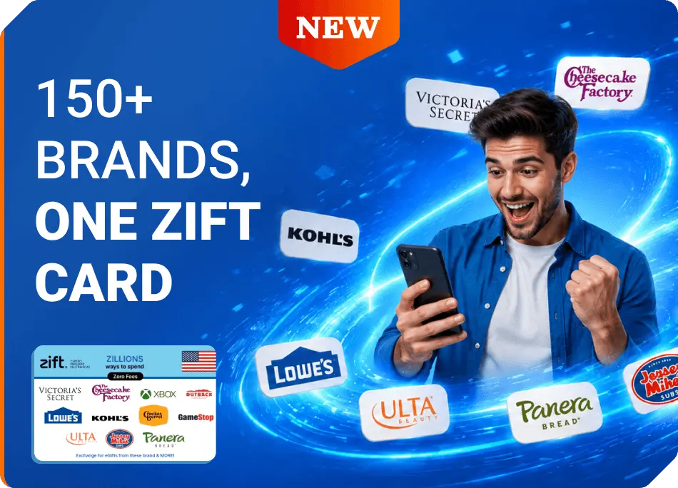 Zift Zillions of Gift cards Zift Zillions of Gift cards