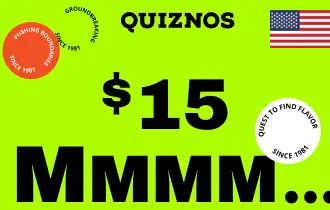 Quiznos USA $15 Quiznos USA $15