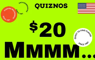 Quiznos USA $20 Quiznos USA $20