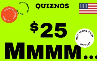Quiznos USA $25 Quiznos USA $25