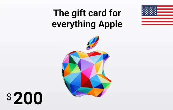 بطاقة هدايا ابل امريكا 200 دولار