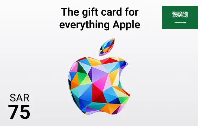 Apple Gift Card KSA 75 SAR Apple Gift Card KSA 75 SAR