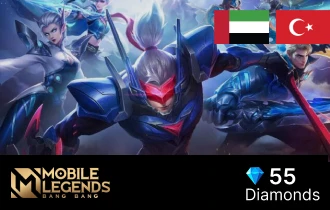 Mobile Legends UAE/Turkey 55 Diamonds Mobile Legends UAE/Turkey 55 Diamonds