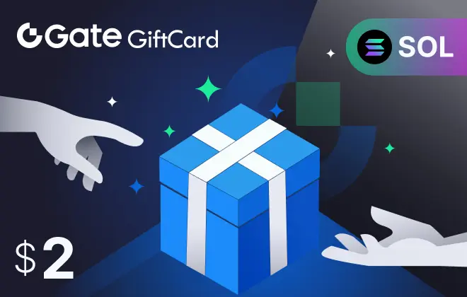 بطاقة Gate.io SOL 2 دولار