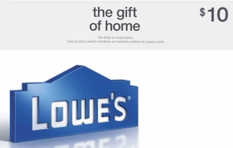 Lowe's $10 بطاقة